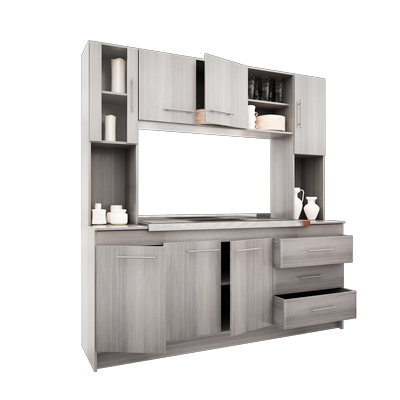 KIT COCINA COMPACTA 1,80 CON BACHA JACARANDA