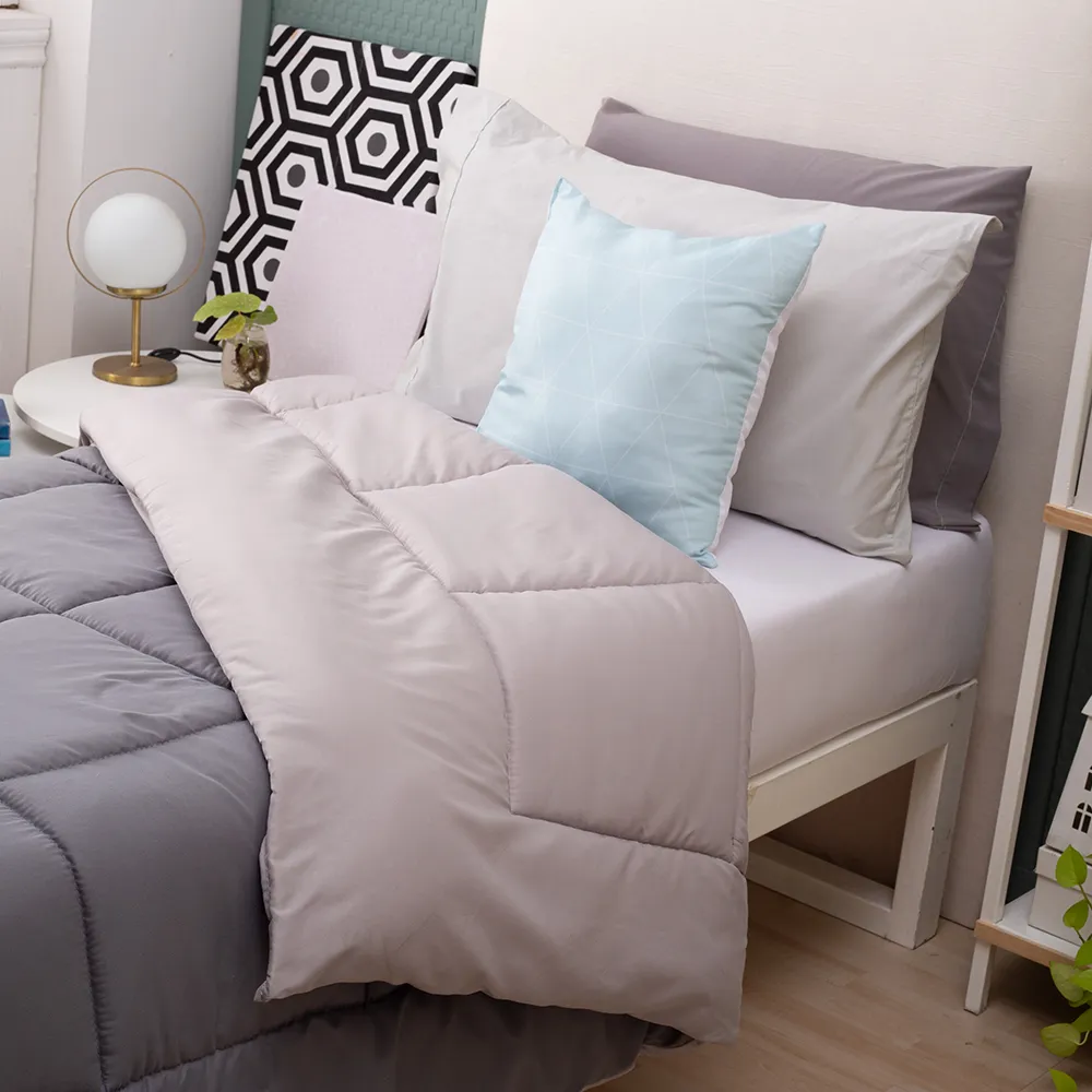 ACOLCHADO BITONO QUEEN GRIS CASABLANCA