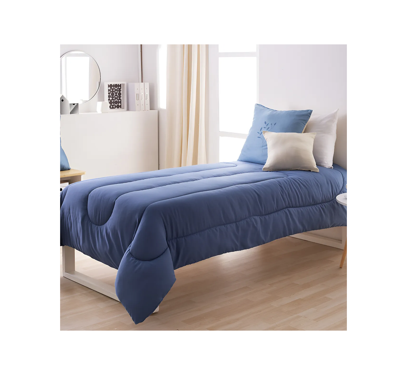 CUBRECAMA AZUL TWIN CASABLANCA