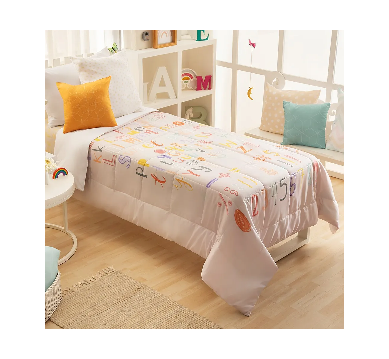 CUBRECAMA ABECEDARIO TWIN CASABLANCA