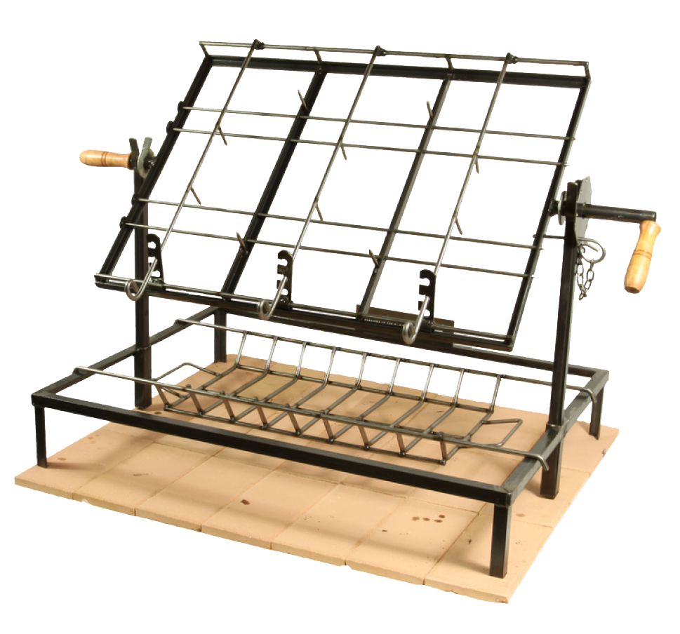 ASADOR 800 CON ESTACA GIRATORIA D11 FOGONES DEL LITORAL