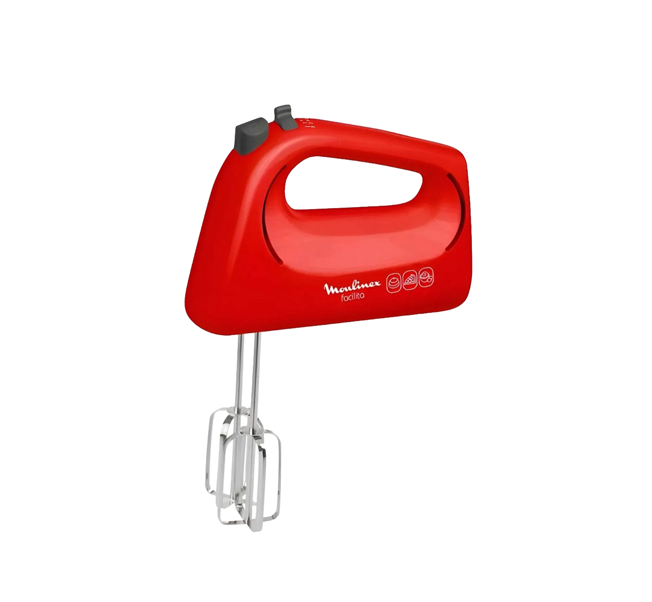 BATIDORA DE MANO 400W FACILITA PLUS ROJA HM1535A0 MOULINEX