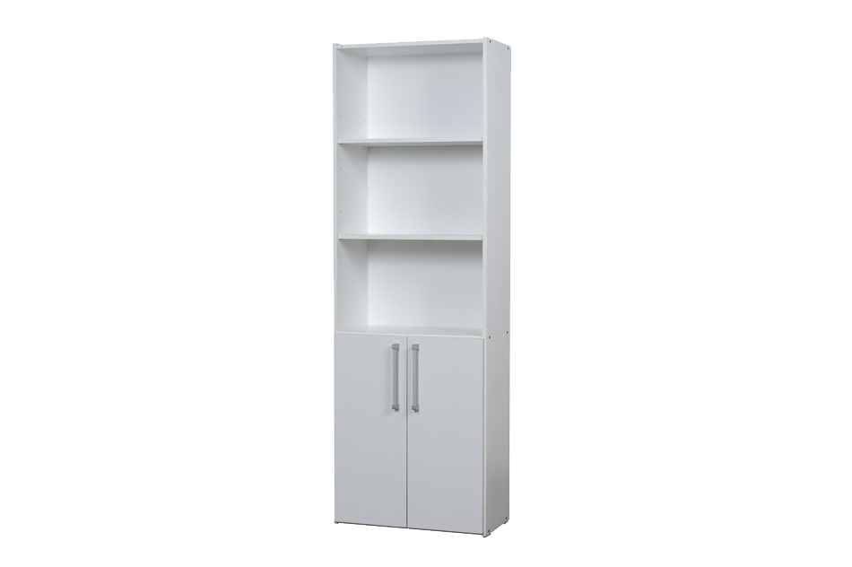 BIBLIOTECA 5 ESPACIOS 2 PUERTAS MESINA BLANCO RICCHEZZE