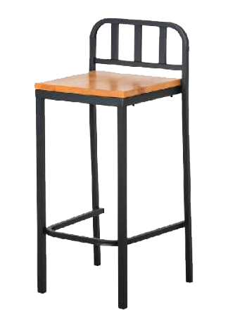 BANQUETA DE CAÑO Y ASIENTO DE MADERA MAGA AIMARETTI