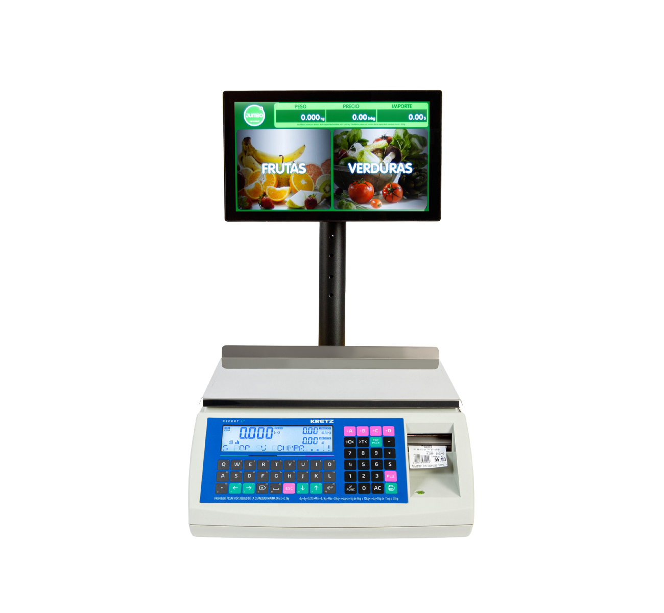 BALANZA DIGITAL 15 KG PANTALLA TACTIL AUTOREPORT LITE LT 2 KRETZ