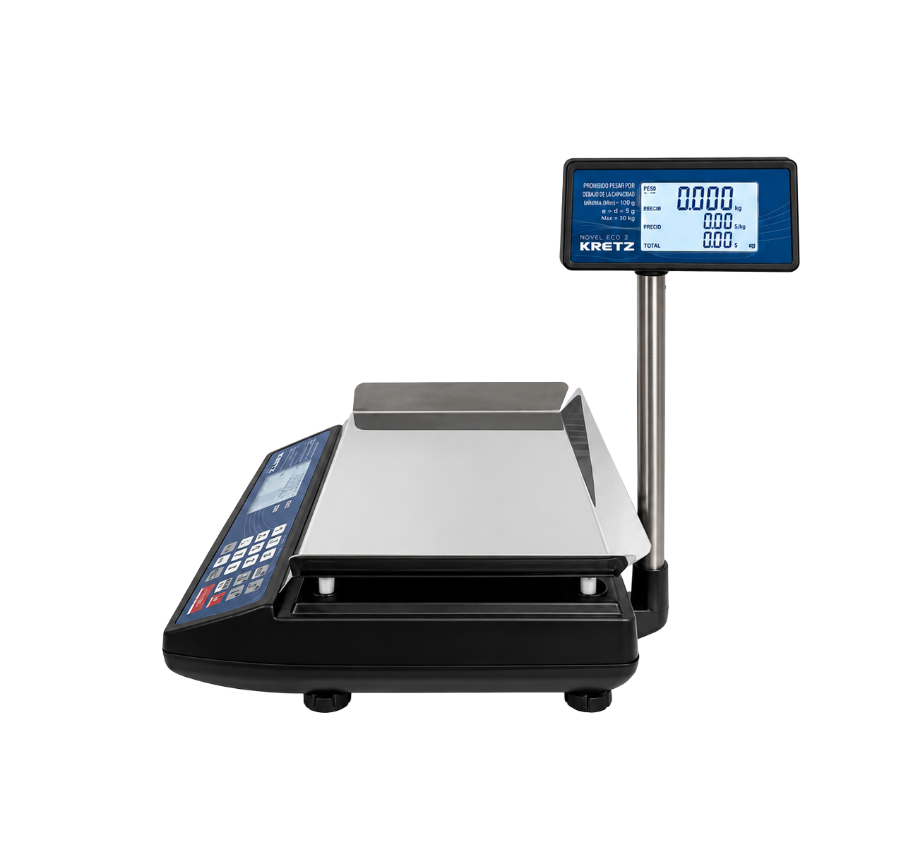 BALANZA DIGITAL 30KG BLUETOOTH NEGRA NOVEL ECO 2 KRETZ