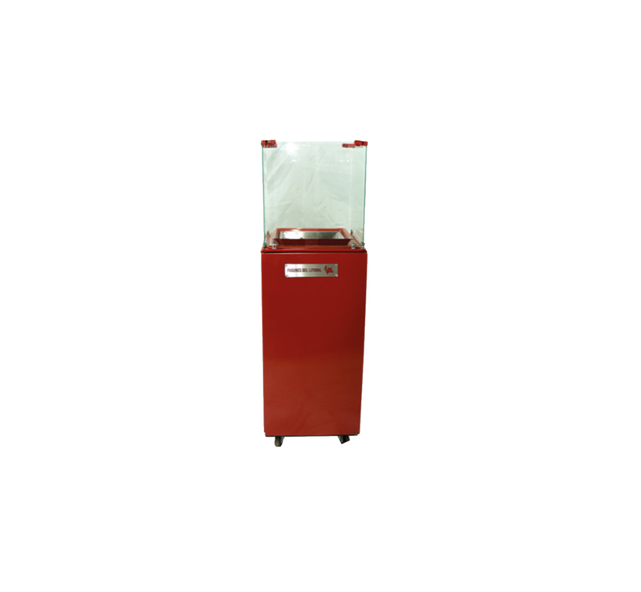 CALEFACTOR DE EXTERIOR ROJO VIDRIO FOGONES DEL LITORAL