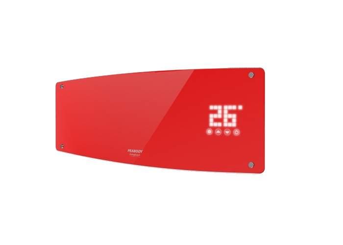 CALOVENTOR DIGITAL DE PARED UVC 2000W ROJO PE-CVU20R PEABODY