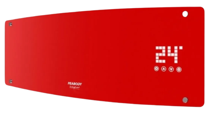 CALOVENTOR DIGITAL DE PARED 2000W ROJO PE-CV20R PEABODY