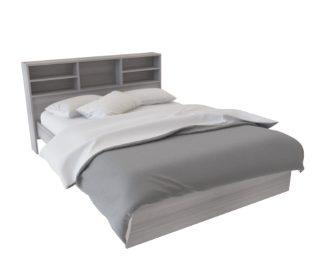 CAMA 2 PLAZAS CON REPISA JACARANDA
