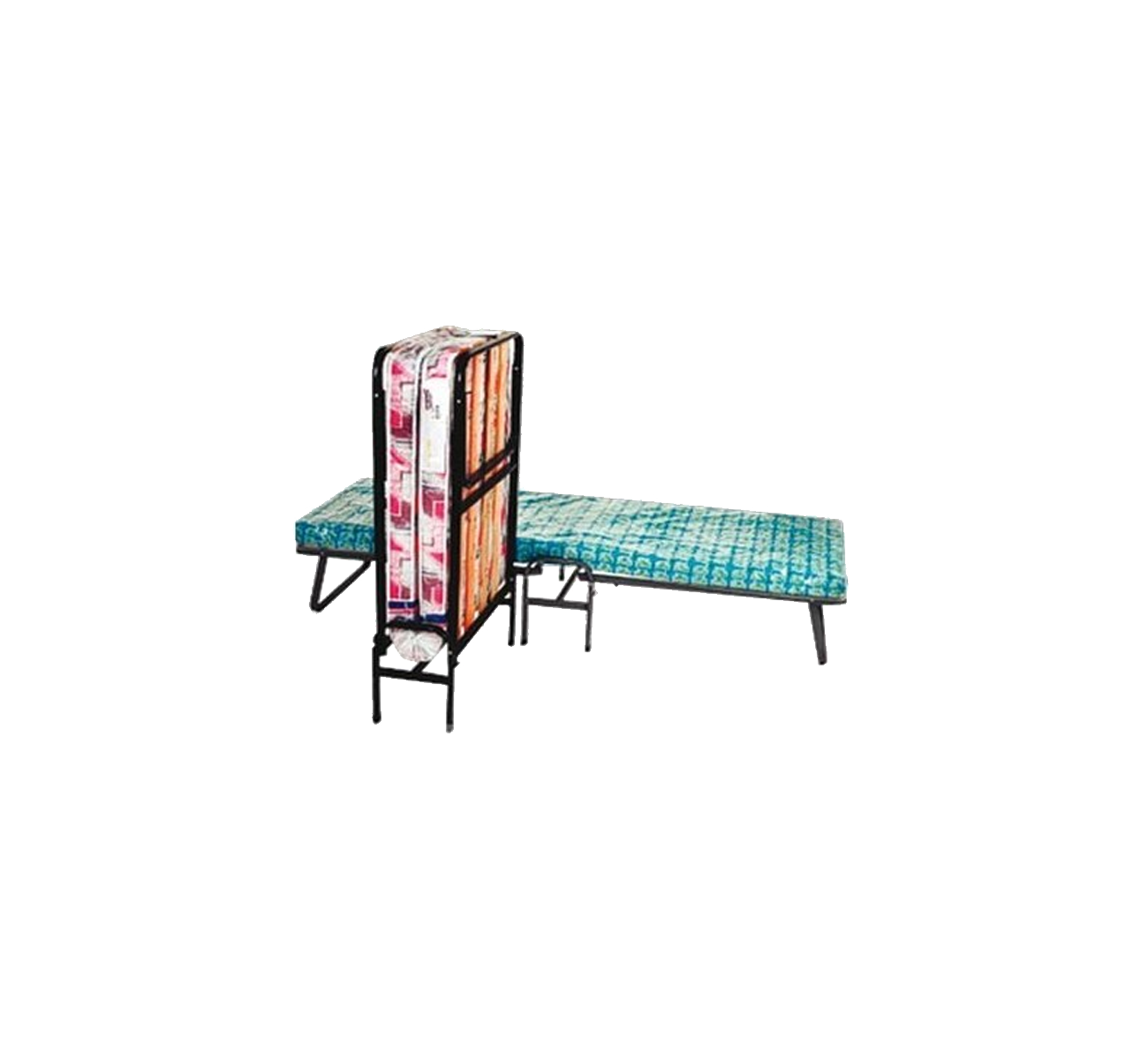 CAMA PLEGABLE 1 PLAZA CON COLCHON 1110001 DESCANSAR