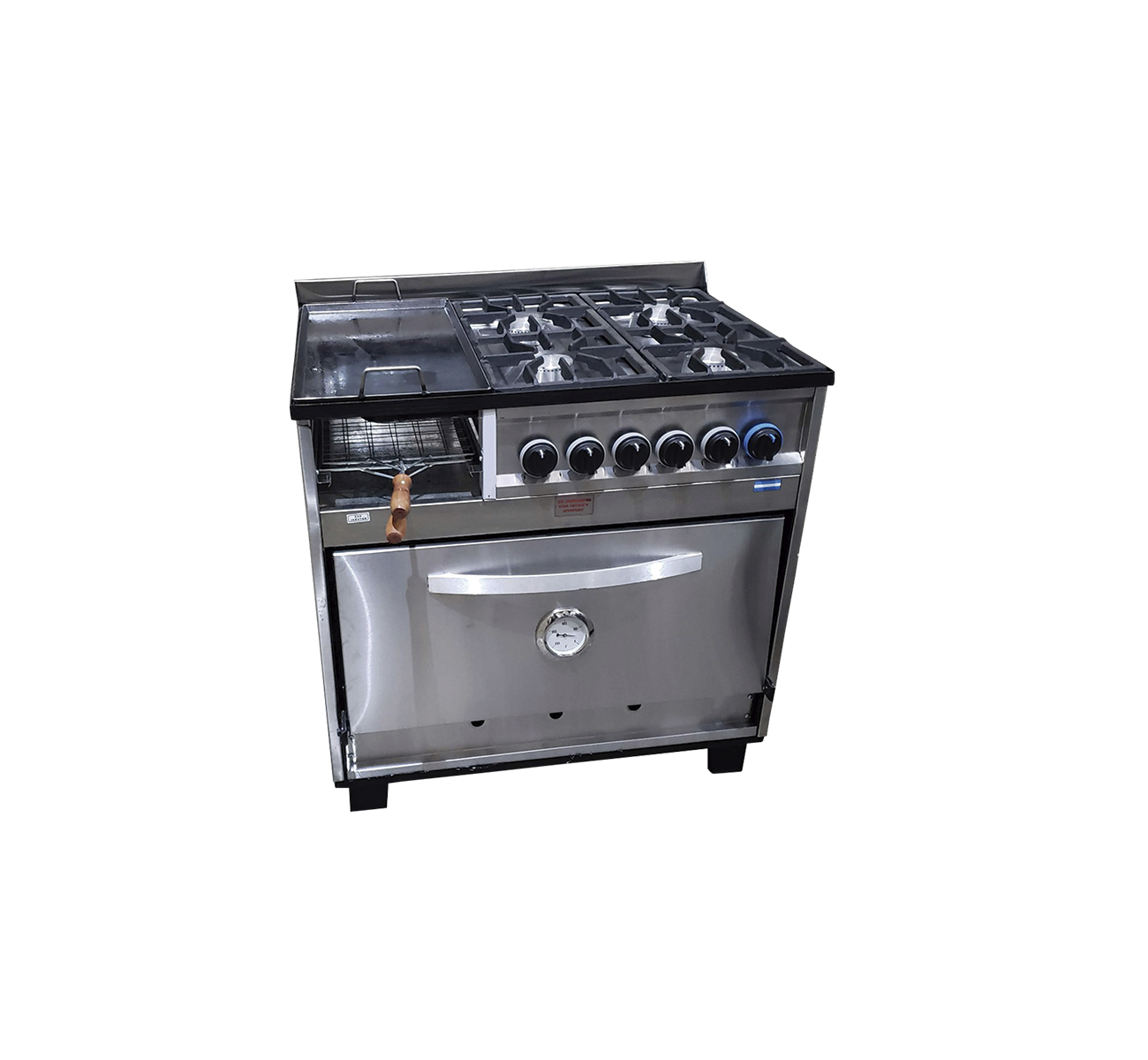 COCINA 4 HORNALLAS CON PLANCHA Y CARLITERO - AI-15ECGPB AB/4