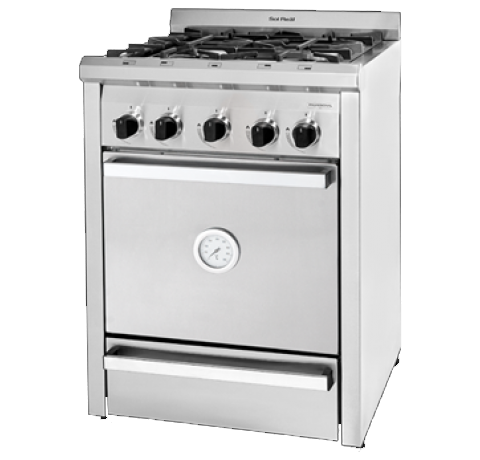 COCINA 4 HORNALLAS PUERTA CIEGA CON PARRILLA 515-MGP SOL REAL