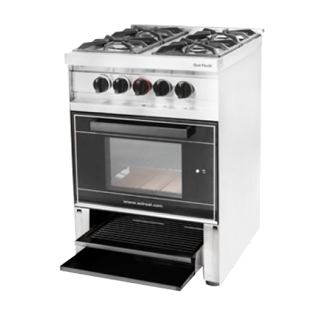 COCINA MINI 4 HORNALLAS CON VISOR Y PARRILA 575-GNVVP SOL REAL