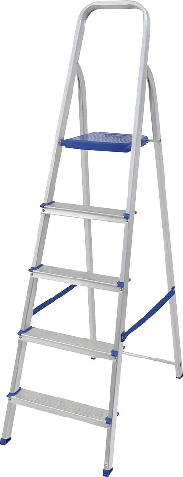 ESCALERA ALUMINIO 5 ESCALONES 2080315 DESCANSAR