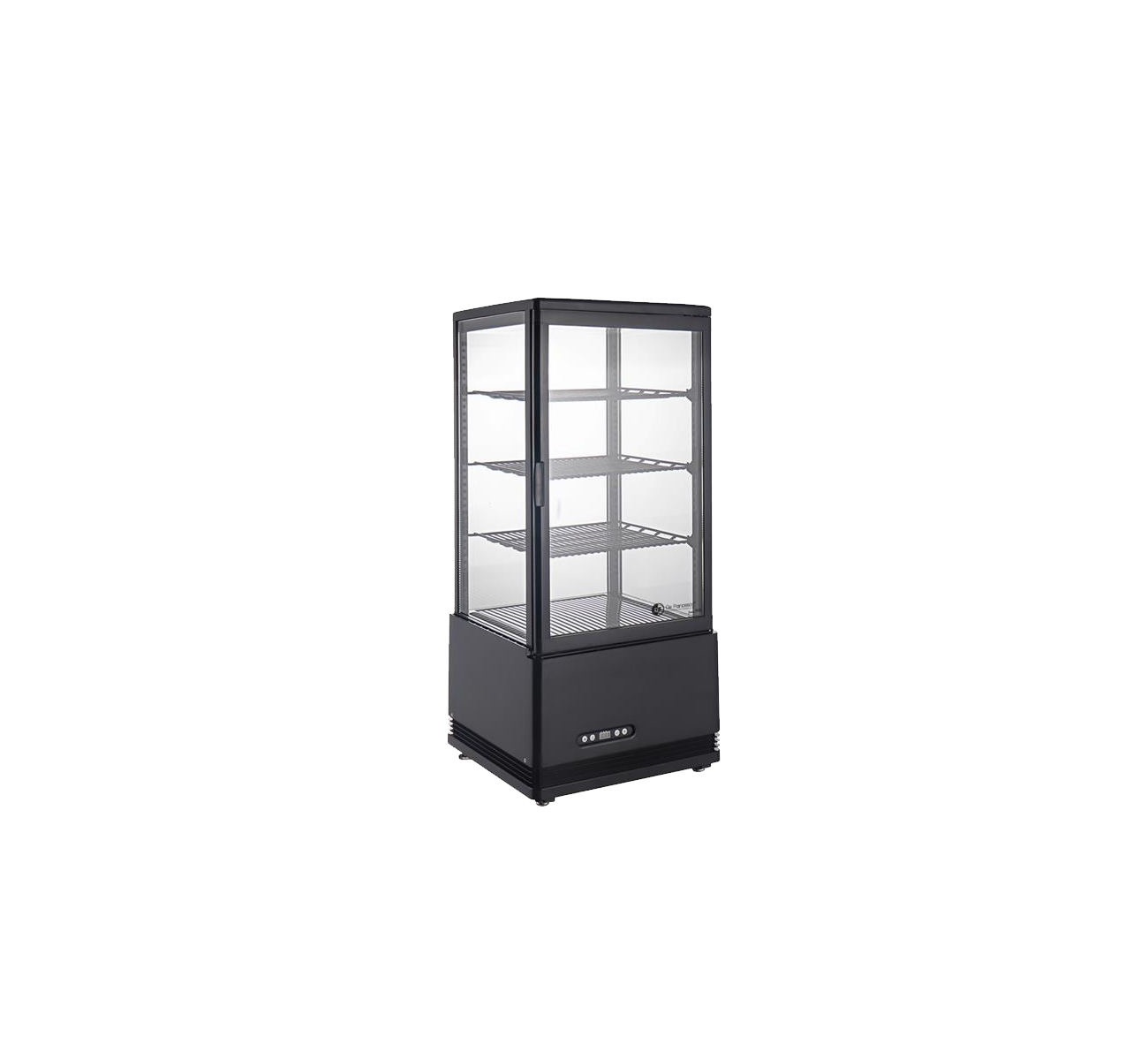 EXHIBIDORA VERTICAL 78LTS 3 ESTANTES NEGRA DF-78LB DE FRANCESCO