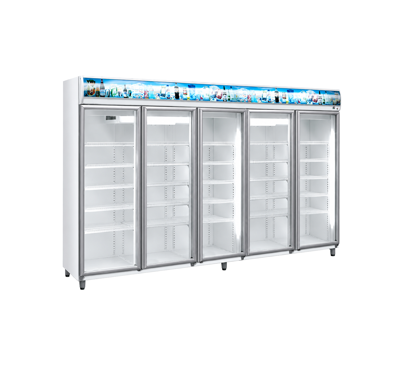EXHIBIDORA VERTICAL 5 PUERTAS PREMIUM
