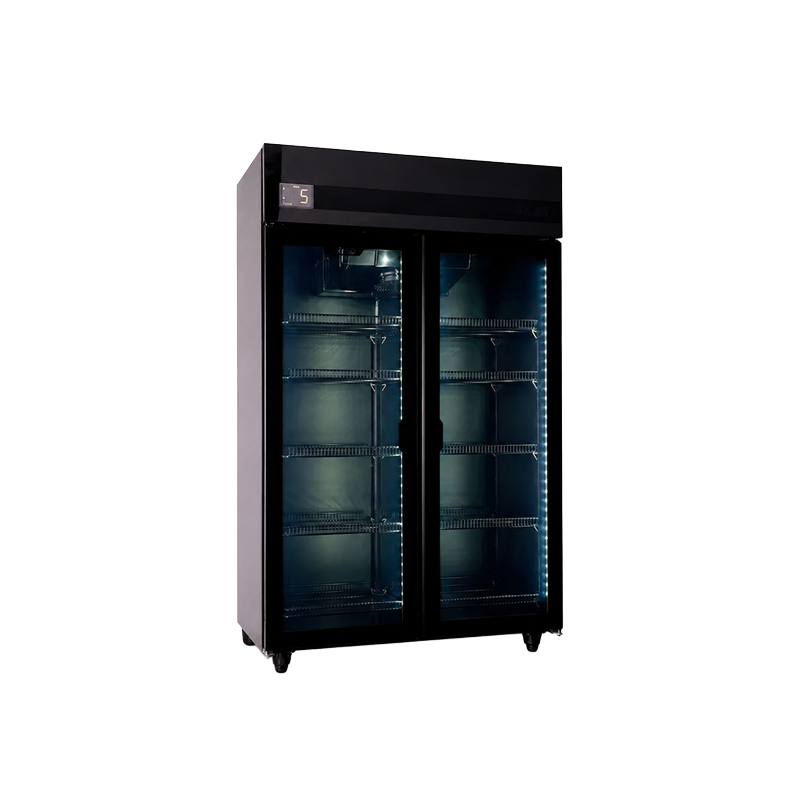 EXHIBIDORA VERTICAL 2 PUERTAS 980LTS BLACK MT-34 INELRO
