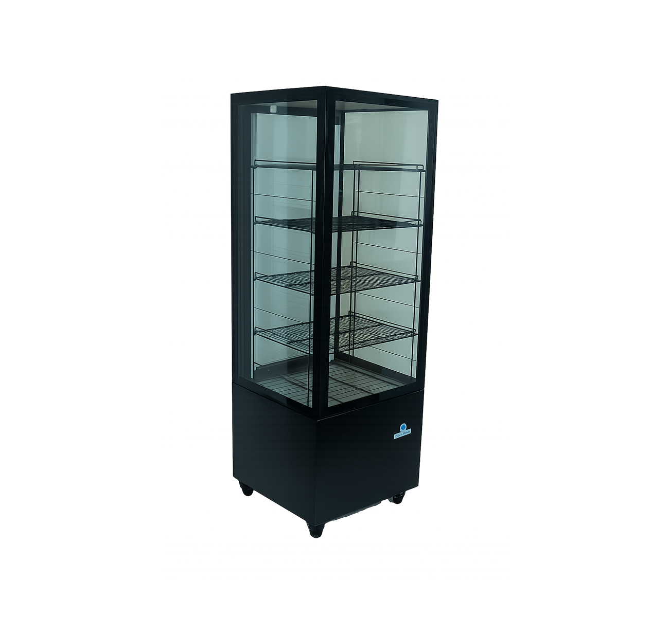 EXHIBIDORA VERTICAL CUBO CONFITERA 550LTS NEGRA ORLANDOS