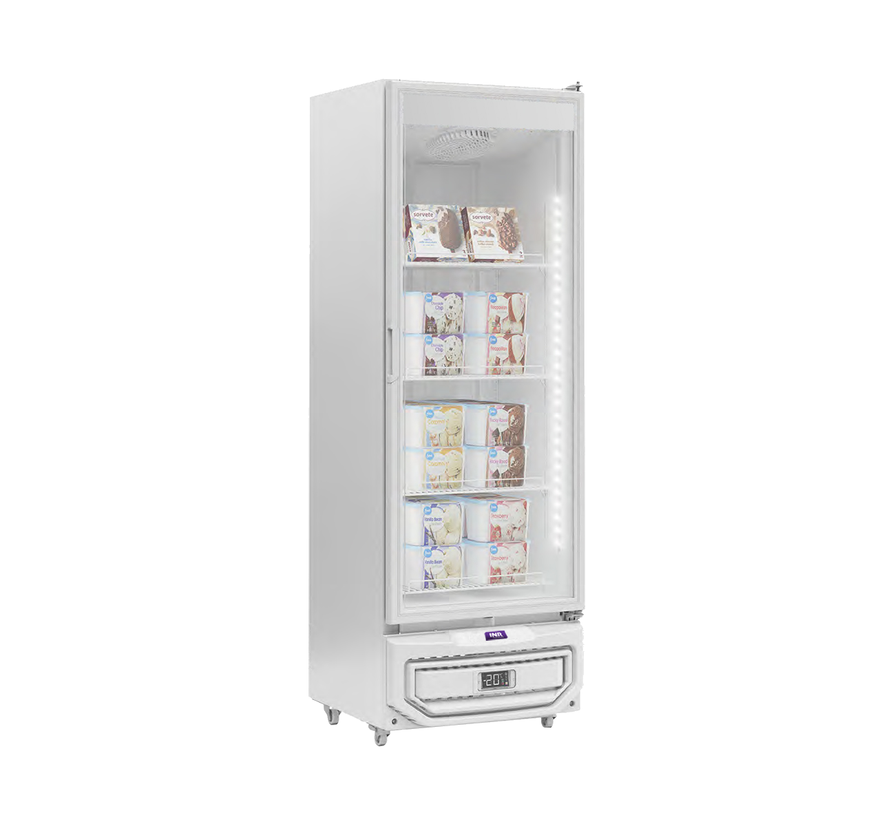 EXHIBIDORA VERTICAL BAJA TEMPERATURA 450LTS FSGPF45B INELRO