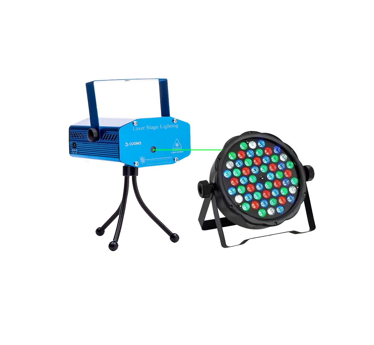 LASER MULTIPUNTO + PROTON 54 LED ILU0022 SUONO