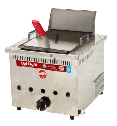 FREIDORA 7 LTS. DE MESA ACERO INOXIDABLE SOL REAL