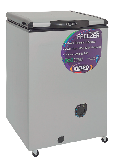 FREEZER HORIZONTAL 135LTS PLATA FIH130P+ INELRO