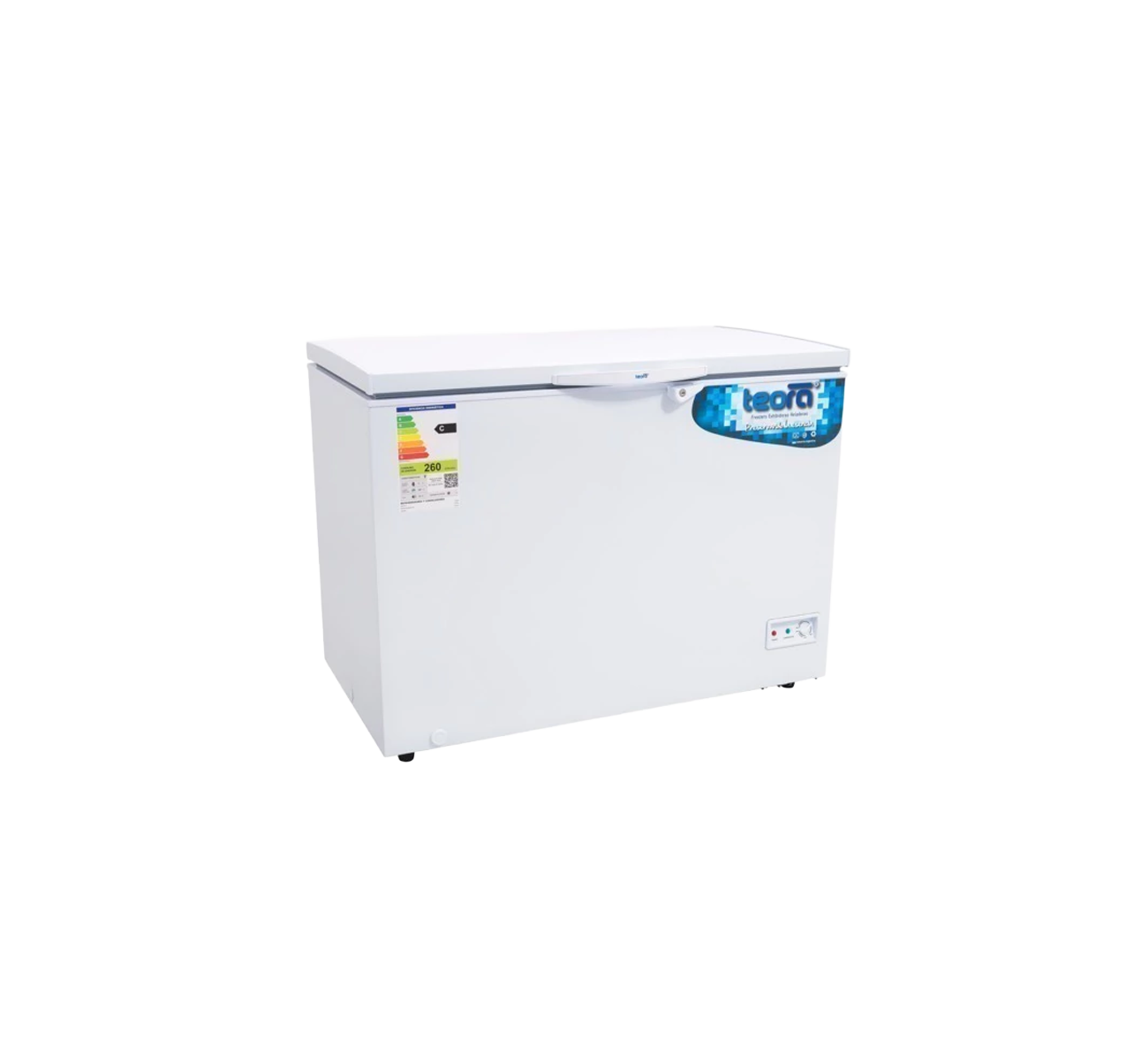 FREEZER HORIZONTAL 288 LTS BLANCO FH300 TEORA