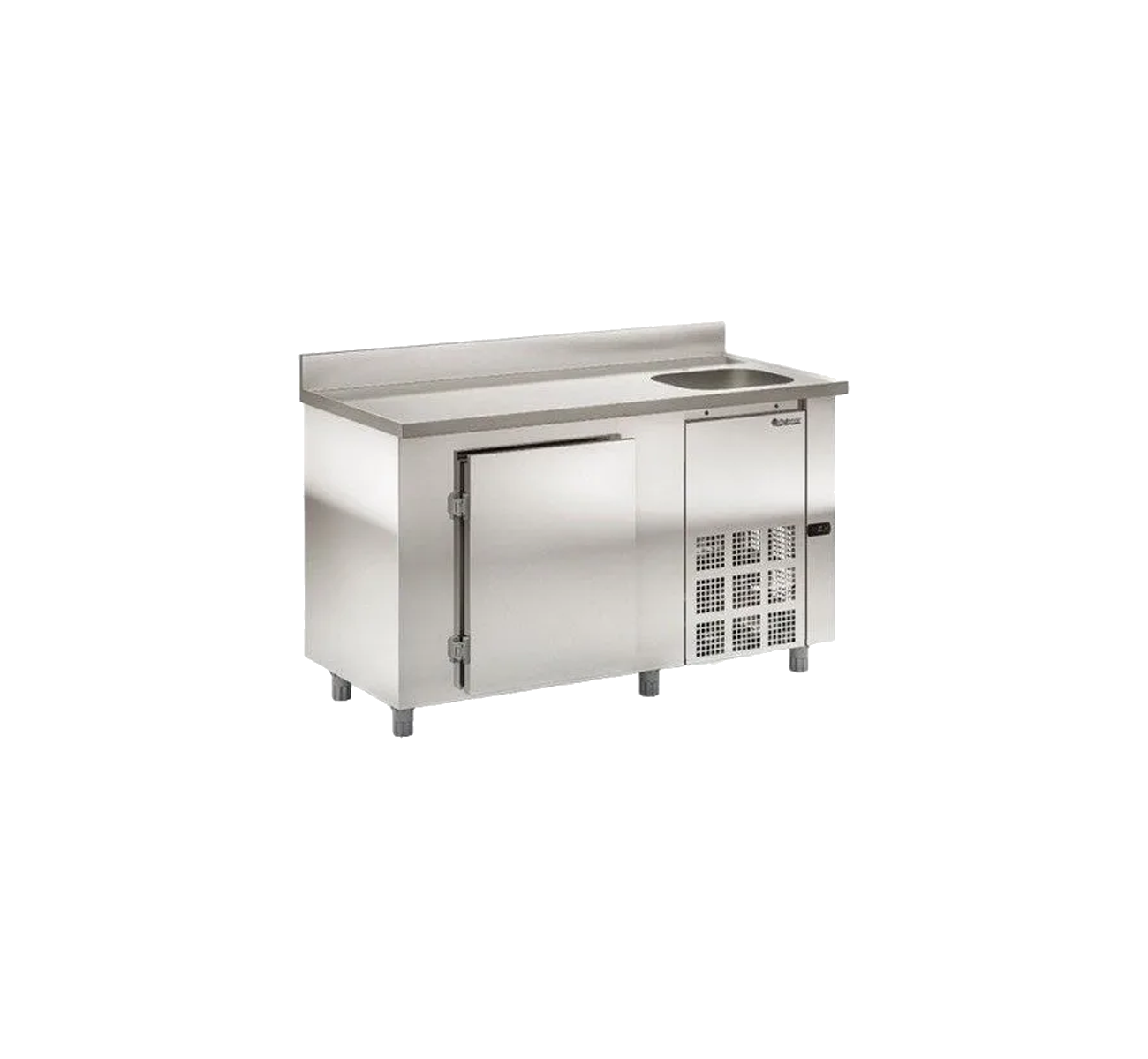 HELADERA MOSTRADOR CIEGO 1 PUERTA CON BACHA 150CM CLCGBEI-150CDAI GELOPAR
