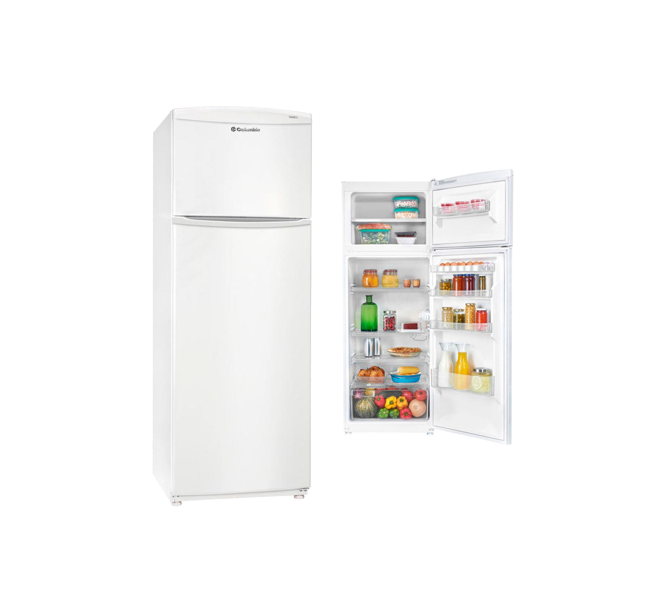 HELADERA CON FREEZER 317LTS BLANCA CHD32/9 COLUMBIA