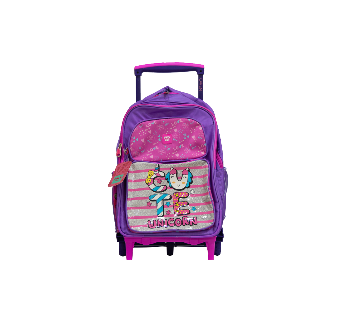 MOCHILA 18" CON CARRO UNICORNIO GAB18UNI OWEN