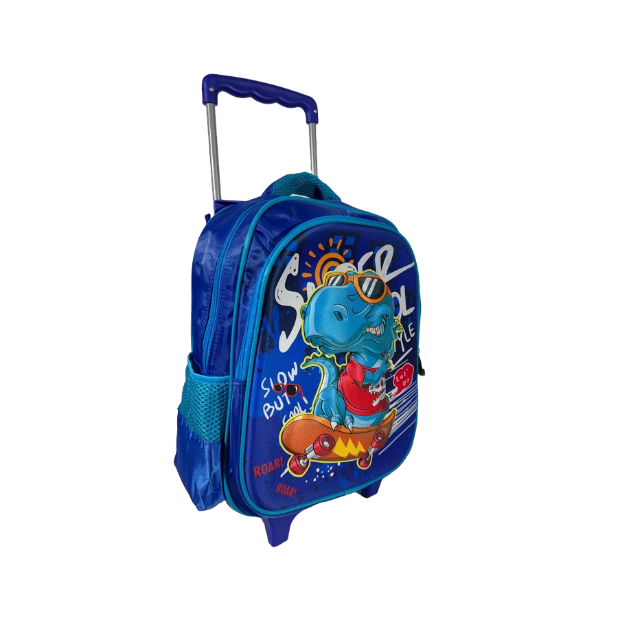 MOCHILA 14" CON CARRO 10064 DINOSAURIO OWEN