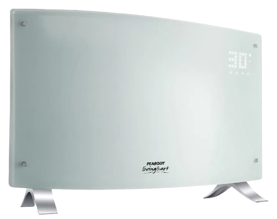 VITROCONVECTOR CURVO 2000W DIGITAL BLANCO PE-VQD20B PEABODY