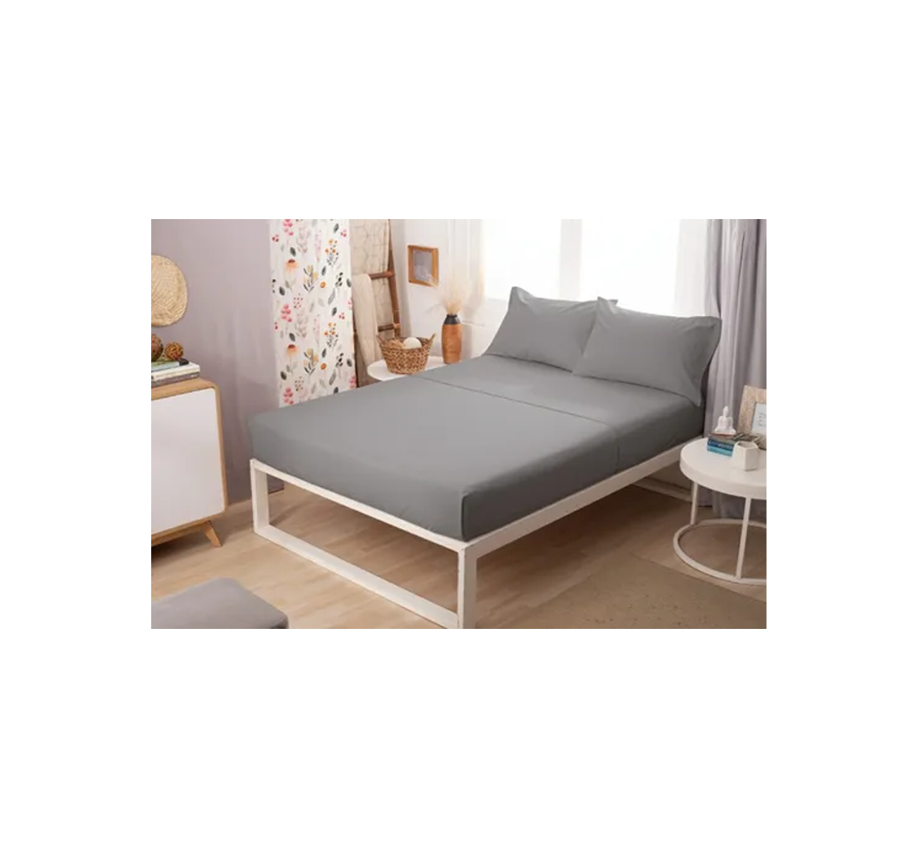 JUEGO SABANA PLATA PLUS FULL GRIS PERLA CASABLANCA