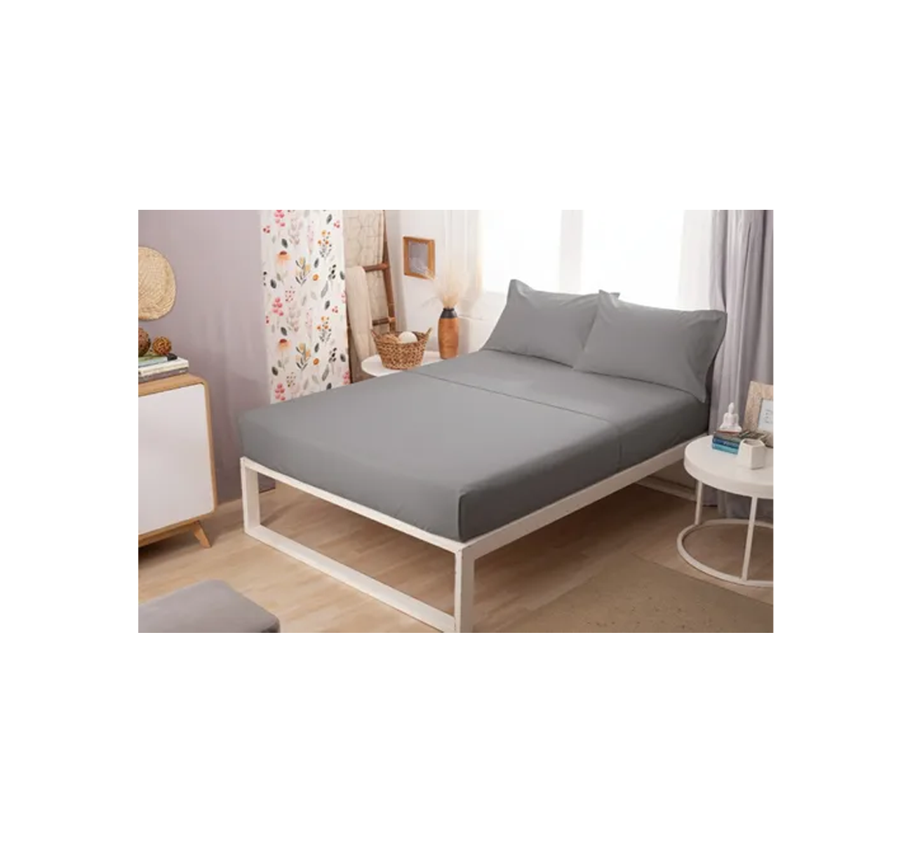 JUEGO SABANA PLATA PLUS QUEEN GRIS PLATA CASABLANCA