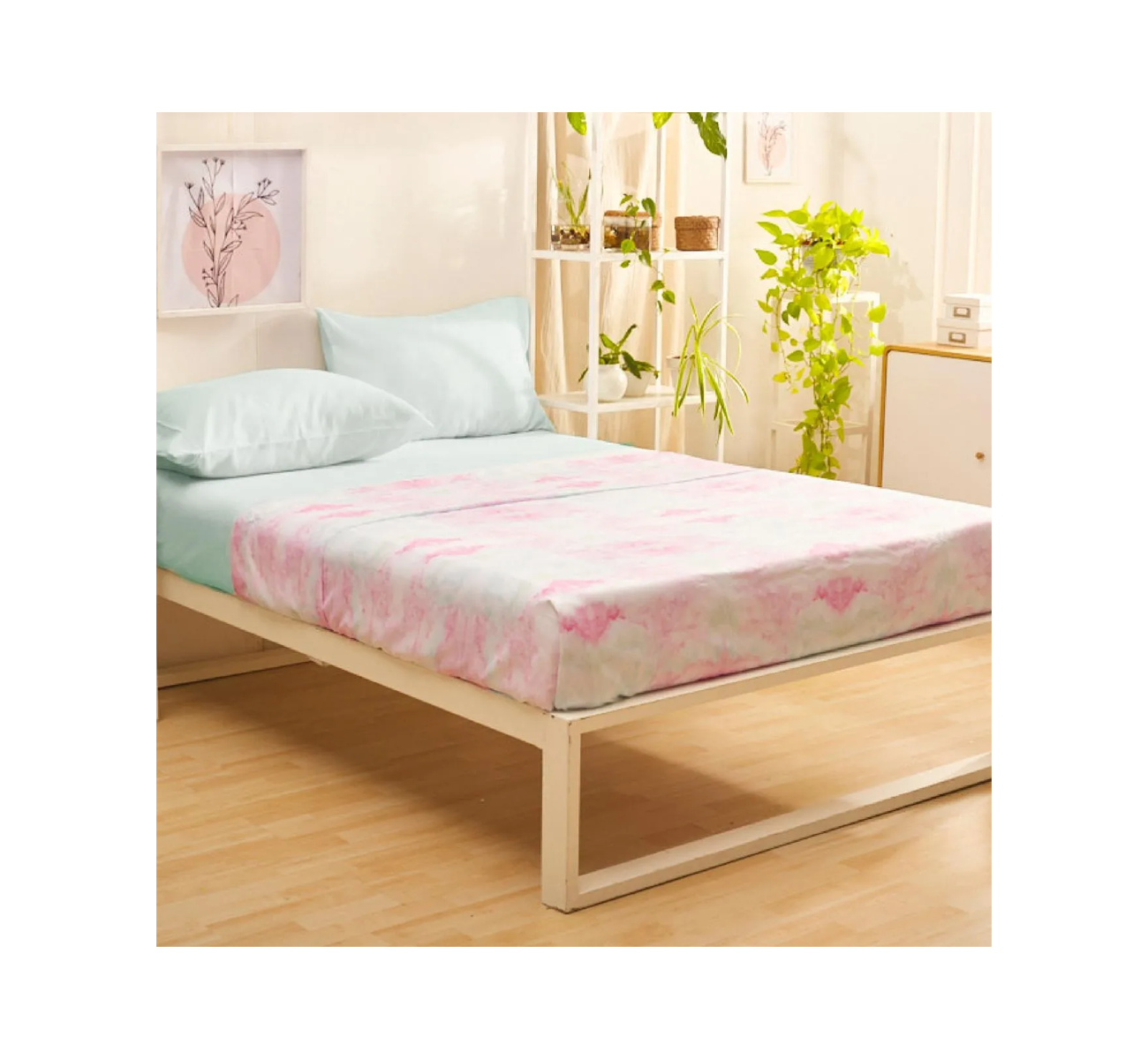 JUEGO SABANA ORO ESTAMPADA TWIN CLOUD CASABLANCA