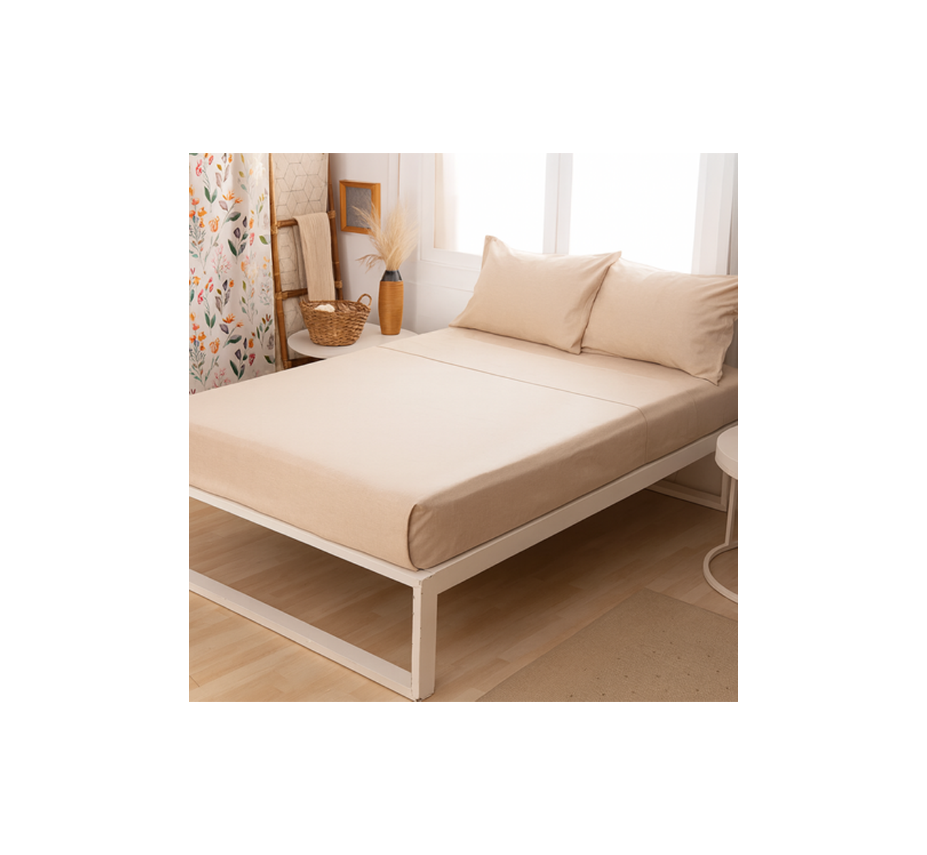 JUEGO SABANA PLATA PLUS TWIN NATURAL CASABLANCA