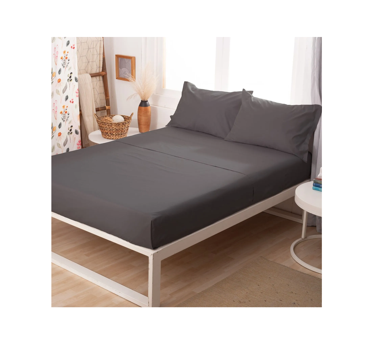 JUEGO SABANA PLATA PLUS FULL GRIS TOPO CASABLANCA