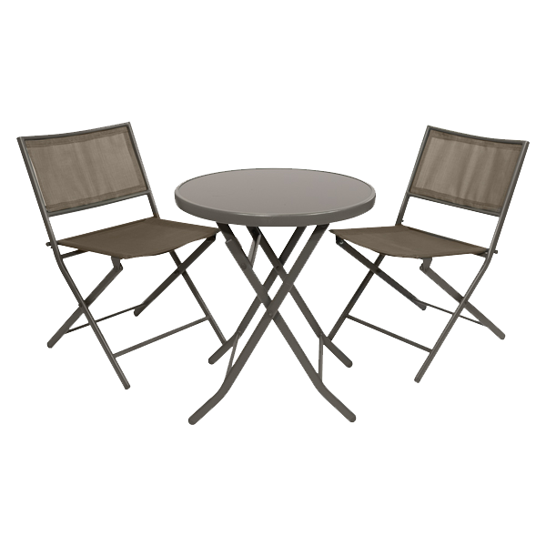JUEGO DE JARDIN 3 PIEZAS GRIS SF4703/5703 LAURY