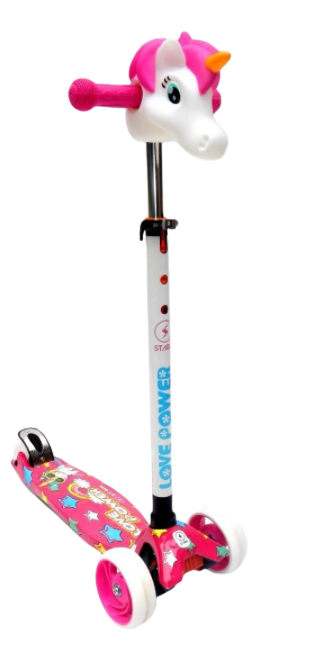 MONOPATIN SCOOTER 4 RUEDAS UNICORNIO