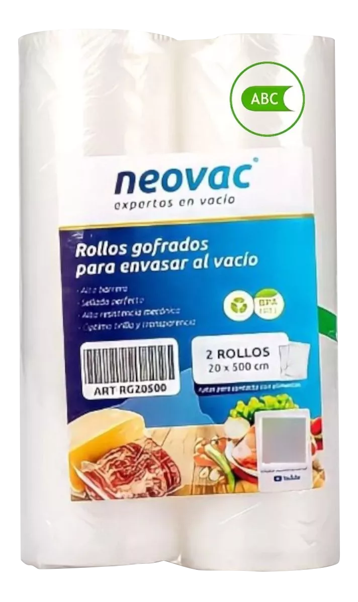 ROLLOS GOFRADOS PARA ENVASADO AL VACIO RG20500 NEOVAC