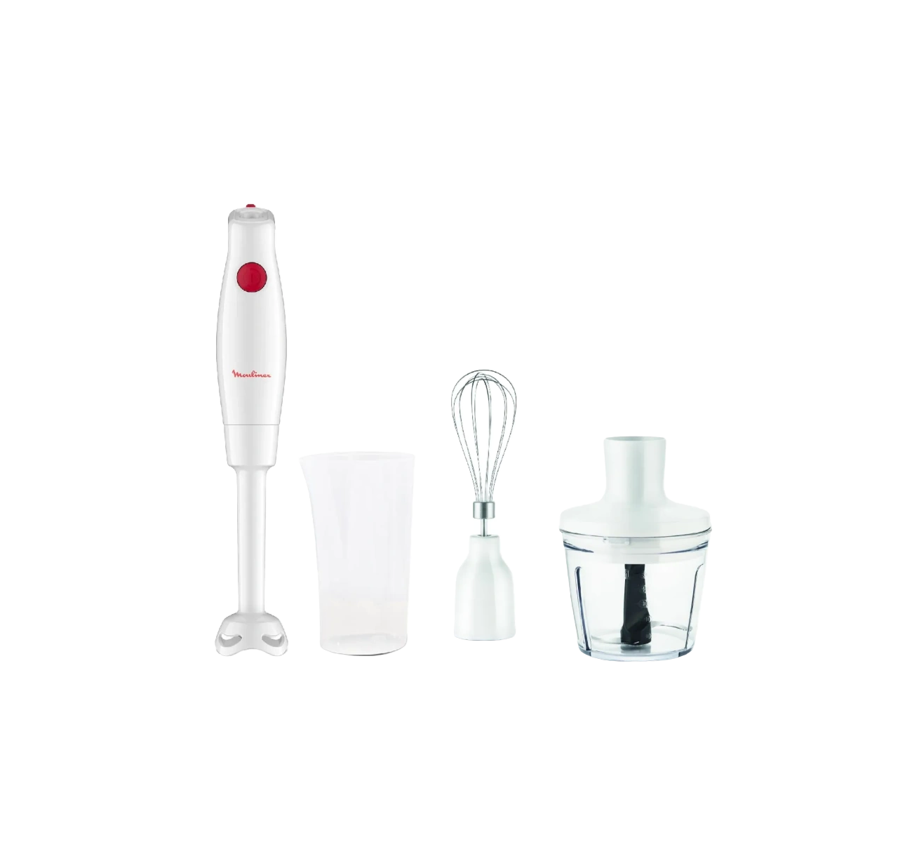 LICUADORA DE MANO 600W TURBOMIX 3 EN 1 PLUS BLANCA DD12Z2A0 MOULINEX
