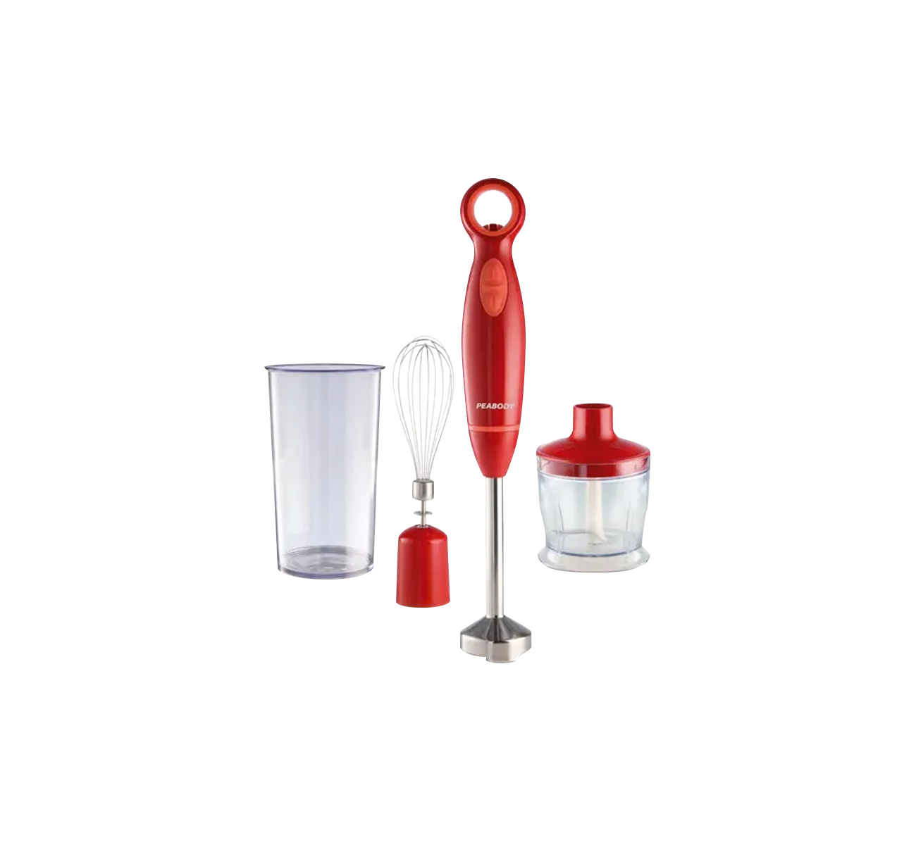 LICUADORA DE MANO 600W ROJA PE-LMA323R PEABODY