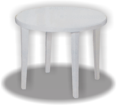 MESA PLASTICA REDONDA 0.90 MTS. 2010400
