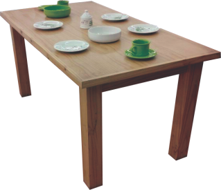 MESA RECTANGULAR DE PINO 1.60 X 0.80 MTS.
