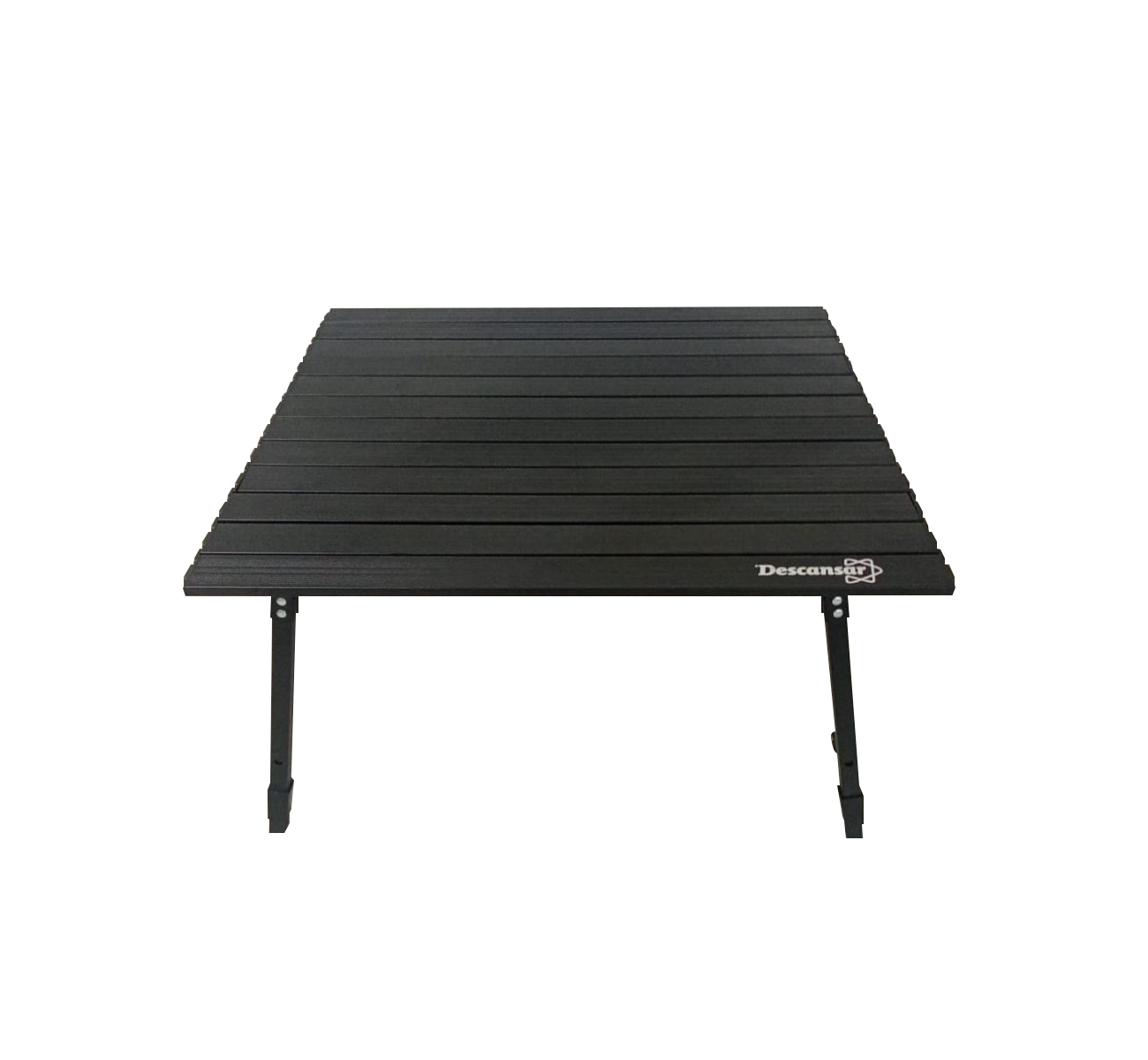 MESA ALUMINIO PLEGABLE 70X70 BLACK 80345 DESCANSAR