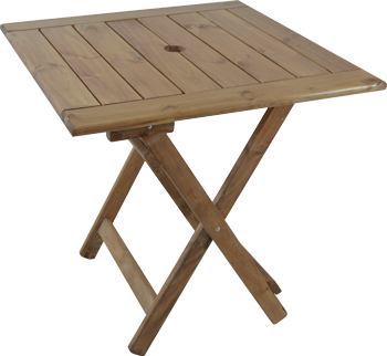 MESA MADERA CUADRADA 0.80 X 0.80