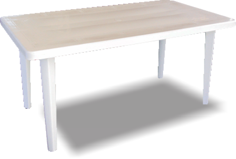 MESA PLASTICA RECTANGULAR 1,35 X 0,80 MTS.2010415