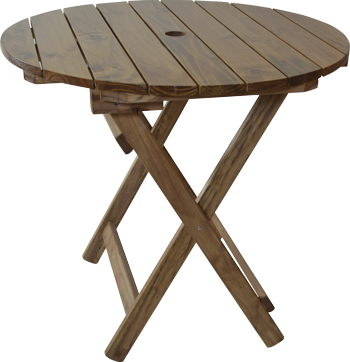 MESA MADERA REDONDA 0.85