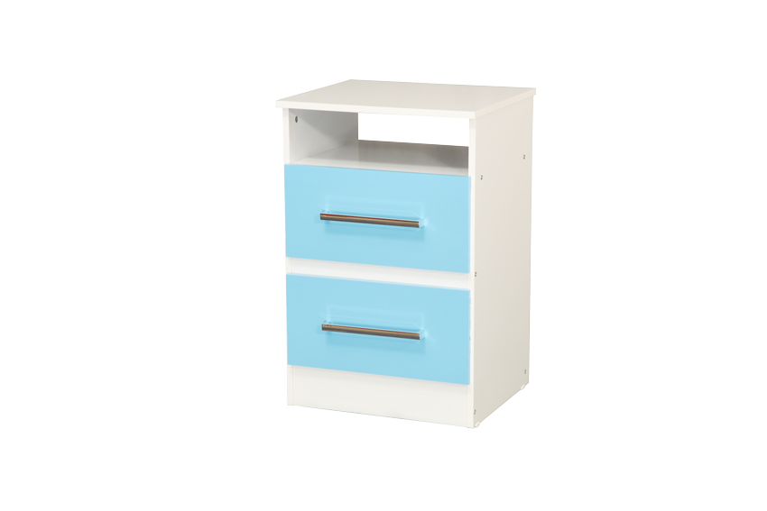 MESA DE LUZ CELESTE Y BLANCO LINEA FORTALEZA INFANTIL